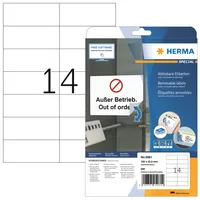Herma Etiketten Special 5081, weiß, 105x42,3mm, rechteckig 4008705050814 Herma 350 Stück