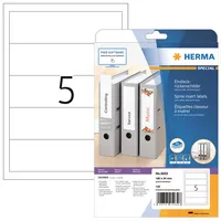 Herma Rückenschilder Special 5032, weiß, breit/kurz, 54x190mm, einsteckbar 4008705050326 Herma 125 Stück