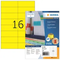 Herma Etiketten Special 4256, gelb, 105x37mm, rechteckig 4008705042567 Herma 1600 Stück