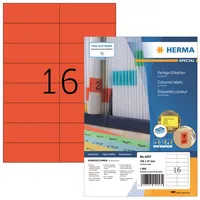Herma Etiketten Special 4257, rot, 105x37mm, rechteckig 4008705042574 Herma 1600 Stück