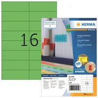 Herma Etiketten Special 4259, grün, 105x37mm, rechteckig 4008705042598 Herma 1600 Stück