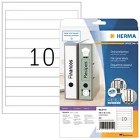 Herma Rückenschilder Special 5119, weiß, schmal/kurz, 25,4x192mm, selbstklebend, permanent  4008705051194 Herma 250 Stück
