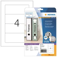 Herma Rückenschilder Special 5121, weiß, breit/kurz, 61x157mm, selbstklebend, permanent  4008705051217 Herma 100 Stück