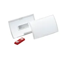 Durable Namensschilder Click Fold transp. 40x75mm 4005546803036 Durable 10 Stück