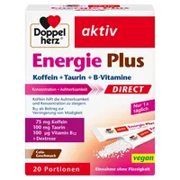 Doppelherz Nahrungsergänzungsmittel aktiv Energie Plus Direct Koffein + Taurin + B-Vitamine