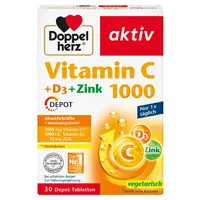 Queisser Pharma Doppelherz Vitamin C 1000 +D3 +Zink Depot 4009932135565 Queisser Pharma 30 Stück