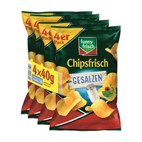 Intersnack funny-frisch Chipsfrisch 5216 gesalzen 4 x 40G 4003586102164 Intersnack 4 Stück