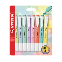 5 x Stabilo Textmarker swing cool Pastel Etui Etui VE=8 Stifte