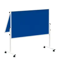 Maul Moderationstafel Solid 636 64 82, 120x150cm, Filz + Filz (beidseitig), pinnbar, klappbar, blau + blau 4002390052627 Maul