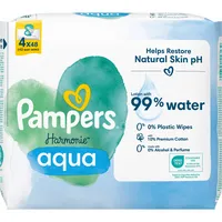 Pampers Feuchttücher 8006540556139, aqua Harmonie, 1-lagig 8006540556139 Pampers 192 Stück