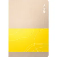 share Notizbuch 4-0015005, share, gelb, A6, liniert, 80g, 40 Blatt / 80 Seiten 4260556673158 share