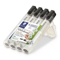 Staedtler Boardmarker Lumocolor 351, 351-WP4-9X, Etui, schwarz, 2mm Rundspitze 4007817061145 Staedtler 4 Stück