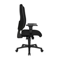 Topstar Bürostuhl Open X (P), schwarz / schwarz, mit Armlehnen, bis 110kg, ohne Kopfstütze 4014296742274 Topstar