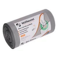 Deiss Müllbeutel 34042 First Plus PCR, grau, 60 Liter, extrastark 4001553700078 Deiss 50 Stück