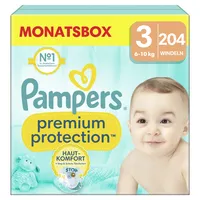 Pampers Windeln Premium Protect Midi, Größe 3 (6-10 kg) 8006540705575 Pampers 204 Stück