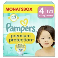 Pampers Windeln Premium Protect Maxi, Größe 4 (9-14 kg) 8006540705612 Pampers 174 Stück