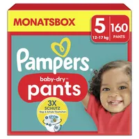 Pampers Windeln baby-dry? Monatsbox Größe Gr.5 (12-17 kg) für Babys und Kleinkinder (4-18 Monate) 8006540711781  160 Stück