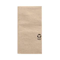 Papstar Serviette RC 88531 3lg 1/8Falz 33x33cm natur 100St 4002911885314 Papstar 100 Stück