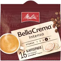 Melitta Kaffeepads BellaCrema Intenso 81-162, 16 Stück, Pads im Portionsbeutel 4002720001615 Melitta 16 Stück
