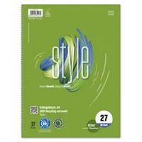Staufen Collegeblock 608575010 Green, Baum, Lineatur 27 / liniert mit Rand innen/außen, A4, 70g, grün, 80 Blatt 9002244852170 Staufen