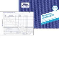 AVERY Zweckform Reisekostenabrechnungen 740 für die wöchentliche Abrechnung, A5 quer, 1x 50 Blatt 4004182007402 AVERY Zweckform 50 Blatt