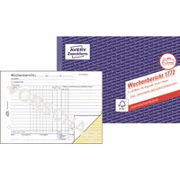AVERY Zweckform Wochenbericht 1772 A5 selbstdurchschreibend 2x40 Blatt 4004182017722 AVERY Zweckform