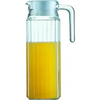 QUADRO Krug 11 L – schlankes Design passt in jede Kühlschranktür weißer Kunststoffdeckel 244 × 89 mm