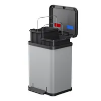 Hailo Tretabfalleimer Öko duo Plus M Stahlblech