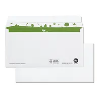 Bong Briefumschlag beECO 01720161, Din Lang, ohne Fenster, haftklebend, 80g, weiß 4040134154855 Bong 500 Stück