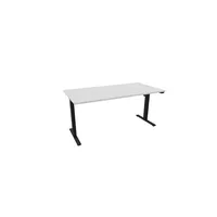 Schreibtisch eComo 810074101 elektrisch höhenverstellbar 65-130cm (H) 160x80cm (BxT) rechteckig weiß   schwarz 590174715424