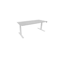 Schreibtisch eModel 30 810073494 elektrisch höhenverstellbar 65-131cm (H) 180x80cm (BxT) rechteckig platinum   weiß 590174