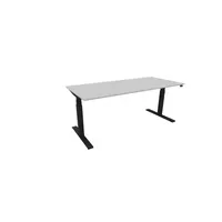 Schreibtisch eModel 30 810073594 elektrisch höhenverstellbar 65-131cm (H) 180x80cm (BxT) rechteckig platinum   schwarz 590