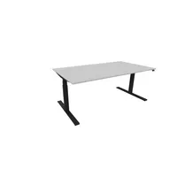 Schreibtisch eModel 30 810073794 elektrisch höhenverstellbar 65-131cm (H) 180x100cm (BxT) rechteckig platinum   schwarz 59