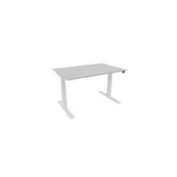 Schreibtisch eModel 30 810058994 elektrisch höhenverstellbar 65-131cm (H) 120x80cm (BxT) rechteckig platinum   weiß 590174