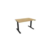 Schreibtisch eModel 30 810059070 elektrisch höhenverstellbar 65-131cm (H) 120x80cm (BxT) rechteckig hickory   schwarz 5901