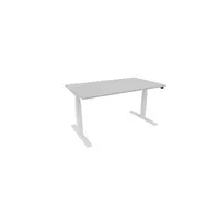 Schreibtisch eModel 30 810064094 elektrisch höhenverstellbar 65-131cm (H) 140x80cm (BxT) rechteckig platinum   weiß 590174