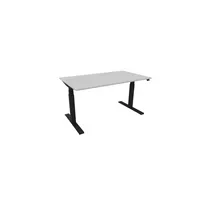 Schreibtisch eModel 30 810073194 elektrisch höhenverstellbar 65-131cm (H) 140x80cm (BxT) rechteckig platinum   schwarz 590