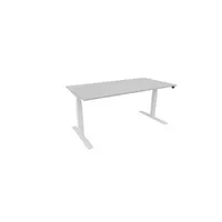 Schreibtisch eModel 30 810073294 elektrisch höhenverstellbar 65-131cm (H) 160x80cm (BxT) rechteckig platinum   weiß 590174