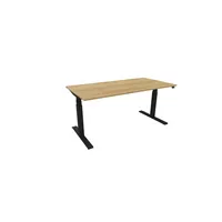 Schreibtisch eModel 30 810073370 elektrisch höhenverstellbar 65-131cm (H) 160x80cm (BxT) rechteckig hickory   schwarz 5901