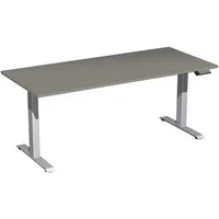 Geramöbel Schreibtisch Elevate Basic, elektrisch höhenverstellbar, 73-123cm (H), 180x80cm (BxT), rechteckig, onyx / silber 4038933544229 G