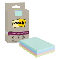 Post-it® Haftnotiz Recycling Notes Super Sticky 102 x 152 mm (B x H) 4 Block/Pack.