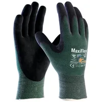 Arbeitshandschuhe MaxiFlex CutTAD-APT Nitril-Mikroschaum grün schwarz Größe 8   M 4062899100540 ATG