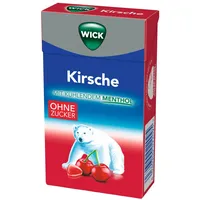 Wick Hustenbonbons Kirsche & Eukalyptus 395966 ohne Zucker 46g 4030300022095 Wick 46 Gramm