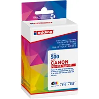 edding Tintenpatrone Kompatibel mit Canon PGI-520/CLI-521 schwarz, cyan, magenta, gelb