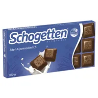 Schogetten Schokolade 100 g/Pack. Edel-Alpenvollmilch