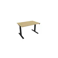 Schreibtisch eModel 30 810059071 elektrisch höhenverstellbar 65-131cm (H) 120x80cm (BxT) rechteckig hamilton oak   schwarz