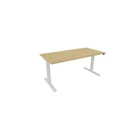 Schreibtisch eModel 30 810073271 elektrisch höhenverstellbar 65-131cm (H) 160x80cm (BxT) rechteckig hamilton oak   weiß 59