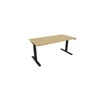 Schreibtisch eModel 30 810073371 elektrisch höhenverstellbar 65-131cm (H) 160x80cm (BxT) rechteckig hamilton oak   schwarz