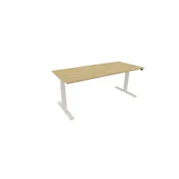 Schreibtisch eModel 30 810073471 elektrisch höhenverstellbar 65-131cm (H) 180x80cm (BxT) rechteckig hamilton oak   weiß 59