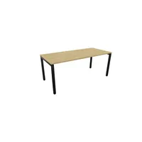 Schreibtisch 810074971 Rohr in Rohr-System 64-86cm (H) 180x80cm (BxT) rechteckig hamilton oak   schwarz 5901747153729 Nowy